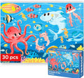 QUOKKA Puzzles for Kids Ages 3-5 - 30 Pieces Puzzles for Toddlers 2-4 - Sea World Learning Jigsaw Puzzles for Kids 4-6 Years Old - Educational Toys for Boy and Girl