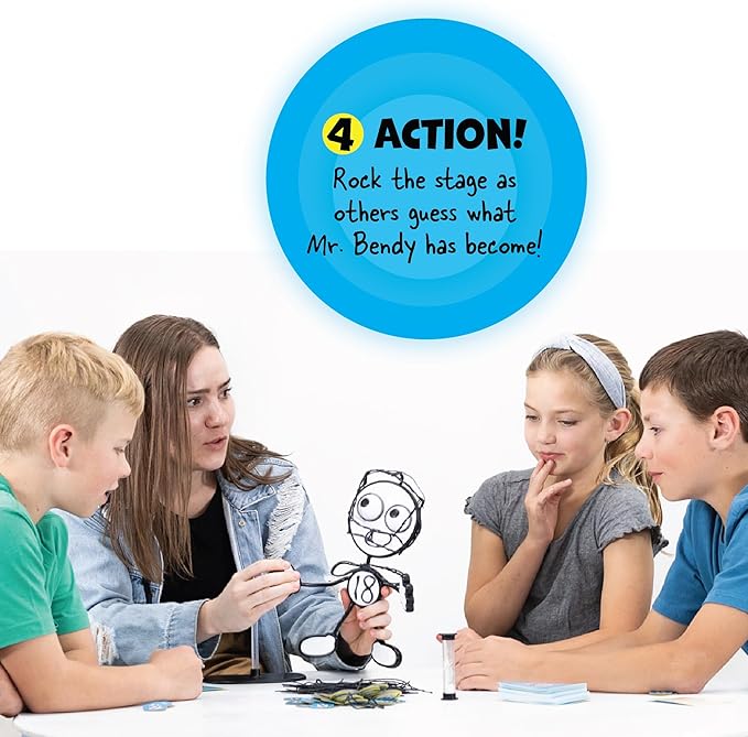 Fat Brain Toys Mr. Bendy - Craft, Bend, & Guess! Party Game for Kids & Adults