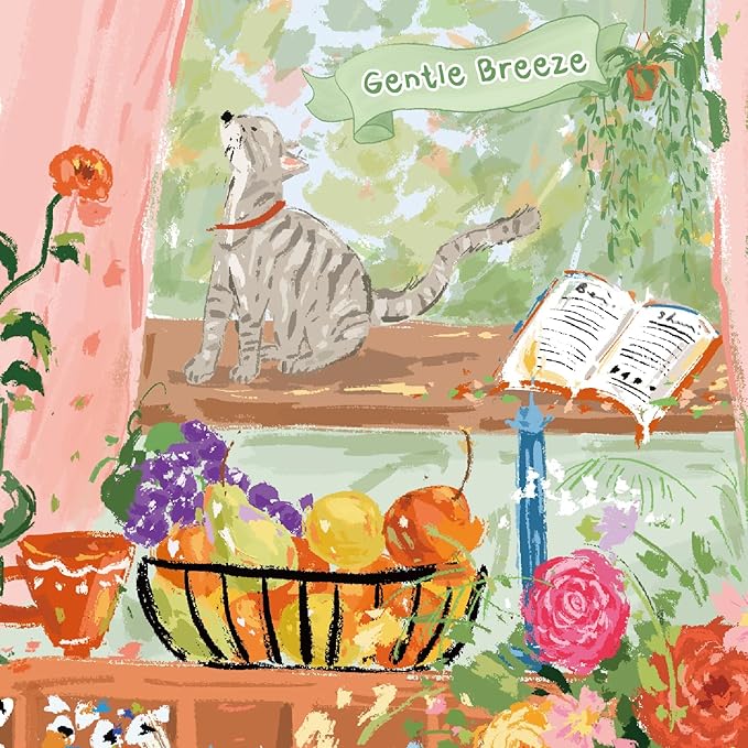 MOMIBOOK Puzzles for Adults 1000 Pieces Jigsaw Puzzles of Gentle Breeze, Twinkle Laminate Painting Image Desktop Pzulles Difficult Challenging Impossible Puzzle Unique Christmas Birthday Gifts