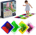 Multicolor Sensory Tiles for Autism Liquid Fusion Lava Tiles for Kids Sensory Activity Play Centers for Children, Toddler, Teens 12" X 12" Sensory Toys (Pack of 4)