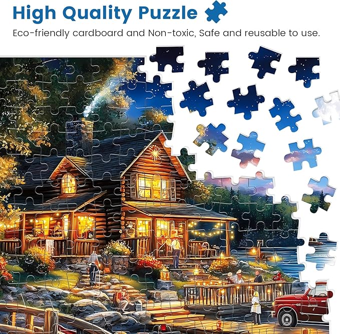 500 Pieces Puzzles for Adults | Autumn Memories Jigsaw Puzzles | Recycled Cardboar Jigsaw Puzzles 500 Pieces | Challenging Family Activity Great Gift Idea for Family Friends | 20.5 X 15 inches