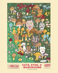 Cats, Eyes, & Mushrooms 1000 Piece Jigsaw Puzzle from Rolexa Puzzle Company