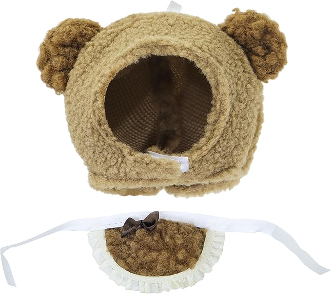 Cute Animal Fashion Set for 17cm Dolls, (Clothing Only, Doll Not Included) Clothing Accessories, Animal Camouflage Clothes, for Replacing Doll Clothes (Bear2)