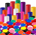 Coopay 600 Pieces 1 Inch Bingo Chips Bulk, 10 Colors Bingo Markers for Math Practice, Plastic Learning Counters Disks Counting Discs, Poker Chips Game Tokens Kids Reward (Style 2)