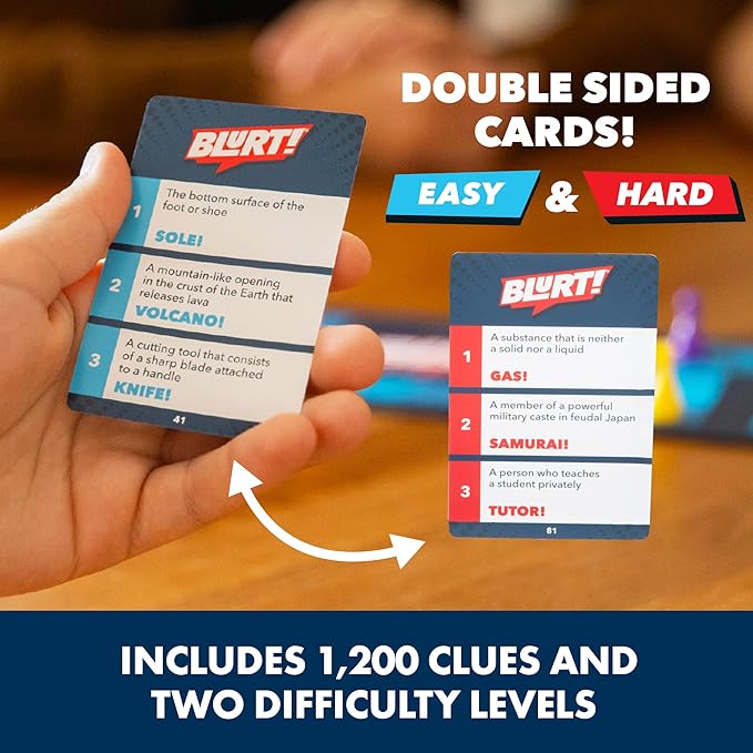Educational Insights Blurt! The Think Fast, Shout-it-Out Party Game - Family Games for Kids and Adults, Board Games for Family Night, Fun Word Game for Ages 7+