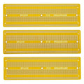 3pcs 6.8"x2.05" Breadboard Solderable Prototype PCB Board Kit for Electronics Projects Compatible for DIY Soldering Circuits Projects Prototype Board,Yellow