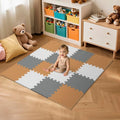 16 Tiles Baby Play Mat for Floor, EVA Foam Baby Floor Play Mat with 0.6 Inch Thick Interlocking Foam Tiles, Foam Floor Tiles for Baby, Toddlers and Kids
