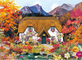 300 Piece Puzzles for Adults,Pumpkin Cottage Puzzles for Kids Teen Adults,Autumn Forest Scenery Jigsaw Puzzle 300 Pieces,Interlock Perfectly Letter on Back,Family Activity Game Night Gifts,20.5x15 in