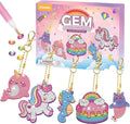 Arts and Crafts for Kids Ages 8-12 - 5D Gem Art Painting Kits for Kids - Create Your Own Gem Keychains by Number DIY Craft Gifts for Girls Boys Ages 6-8 8-10 10-12