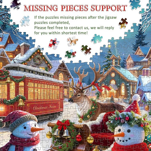 1000 Piece Christmas Puzzle for Adults Jigsaw Puzzle Medium Difficulty Fun Jigsaw Puzzle Gifts for Kids Age 8-10 and Up Christmas Puzzles 1000 Pieces(27.56 x 19.68 Inch)