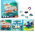 Magnetic Puzzles for Kids 3 4 5 6, Toddler Learning Toys Magnet Jigsaw Puzzle Book, Road Trip Car Activities Travel Games, Preschool Gift for Boys Girls Valentine Exchange, Birthday Gift (Traffic)
