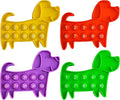 Ten Frame Math Manipulatives - Pop Fidget Toy with Puppy Dog Appearance for Kindergarten Classroom, an Educational Sensory Toy for Kids and Teachers, 4 Pack Set Included