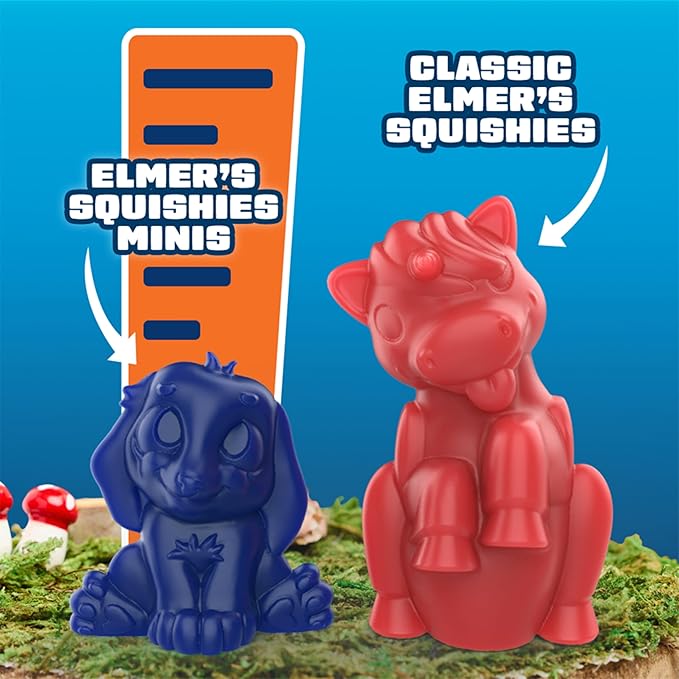 Elmer's Squishies Kit, Minis | Make Your Own | Creates 9 Characters | Pack of 4