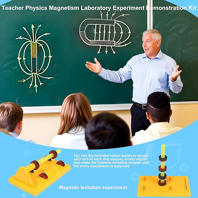 Magnet Kit Physics Science Electromagnet Experiment Set for Education Science Experiment Tools Teacher Classroom Supply