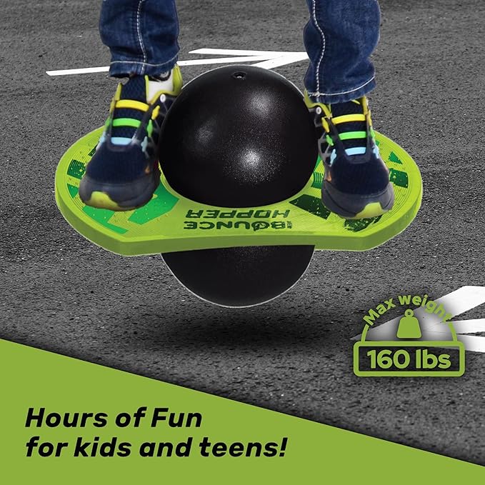 New Bounce Pogo Ball for Kids – Trick Pogo Board for 7, 8, 9, 10 Year Old Boys, Outdoor Birthday Gifts - Pogo Balance Bounce Ball