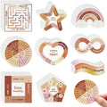 Libima 72 Pieces Anxiety Sensory Stickers Textured Stickers Fidget Mindfulness Sticker School Counselor Supplies Adult Sensory Items Anxiety Relief, 9 Styles(Boho Color)