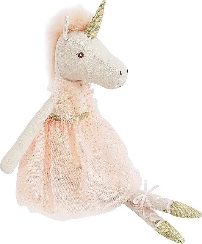 MON AMI Jolie The Unicorn Ballerina Princess Doll – 21”, Plush Unicorn Stuffed Animal Doll for Kids of All Ages, Use as Toy or Room Décor