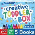 TOYVENTIVE Toddler Coloring Books & Crayons, Toys & Birthday Gifts for 1+,2,3,4 Years Old Boys, Toddlers & Preschoolers Age One,Two,Three,Four yr Olds