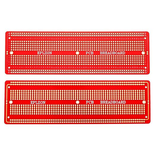 3pcs 6.8"x2.05" Breadboard Solderable Prototype PCB Board Kit for Electronics Projects Compatible for DIY Soldering Circuits Projects Prototype Board,Red