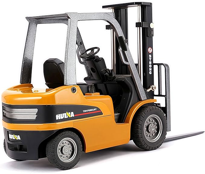 Forklift Truck Toy with Moveable Joint, 1:50 Scale Diecast Warehouse Lifting Vehicle for Kids, Forklift Toy, Alloy Fork Truck Model Toy for Kids Play, Collection or Decorative Ornament
