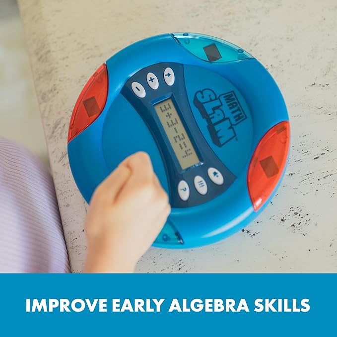 Educational Insights Math Slam - Interactive Math Games, Basic Algebra Game for Learning Addition and Subtraction, Handheld Kids' Electronics, Self Teaching STEM Learning Tools for Kids Ages 5+