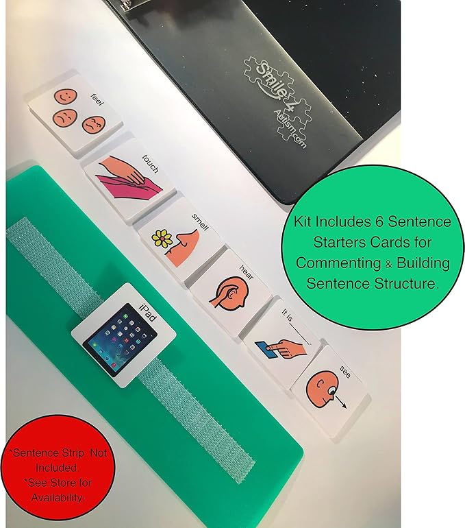 Smile4Autism Small 1.5"x1.5" Loose Visual Picture Cards, Receptive and Expressive Language, Speech Articulation Therapy, ASD, ADD, ADHD, Apraxia, & Stroke Patients. (Cartoon Icons 162 Pcs, Plastic)