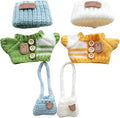 15cm & 17cm Doll Clothes Outfits Set - Premium Dress Up Bundle with Exquisite Accessories | Soft Fabric Fashion Doll Costume for 15-17cm Dolls (2set Yellow+Green)