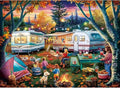 300 Piece Puzzle for Adults,Fall RV Camping Puzzle for Kids Adult Seniors,Fun Outdoor Bonfire Party Jigsaw Puzzle for Kids Ages 8-10 10-12,Challenging Family Game Gift for Friends Men Women,20.5*15 In