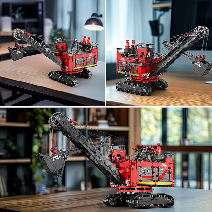 Reobrix RC Excavator Building Blocks Set 22014, Power Shovel Vehicle Model Kit, APP & Remote Control Construction Toy Gifts for Adult Boys Girls Kids 14+ (2688PCS)