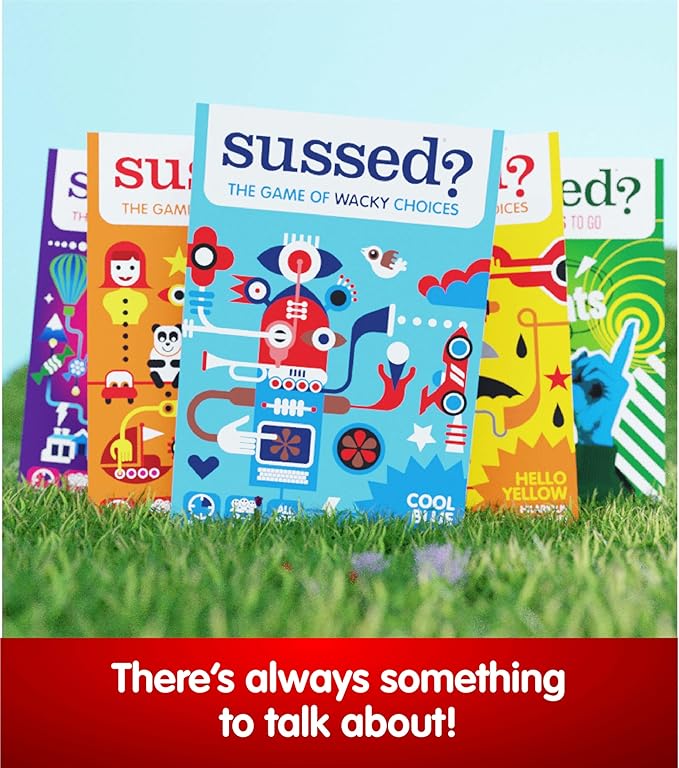 SUSSED The Wacky ‘What Would You Do’ Card Game - Social Fun for Teens, Boys, Girls for Kids Ages 10+ & Adults - Blue Pack