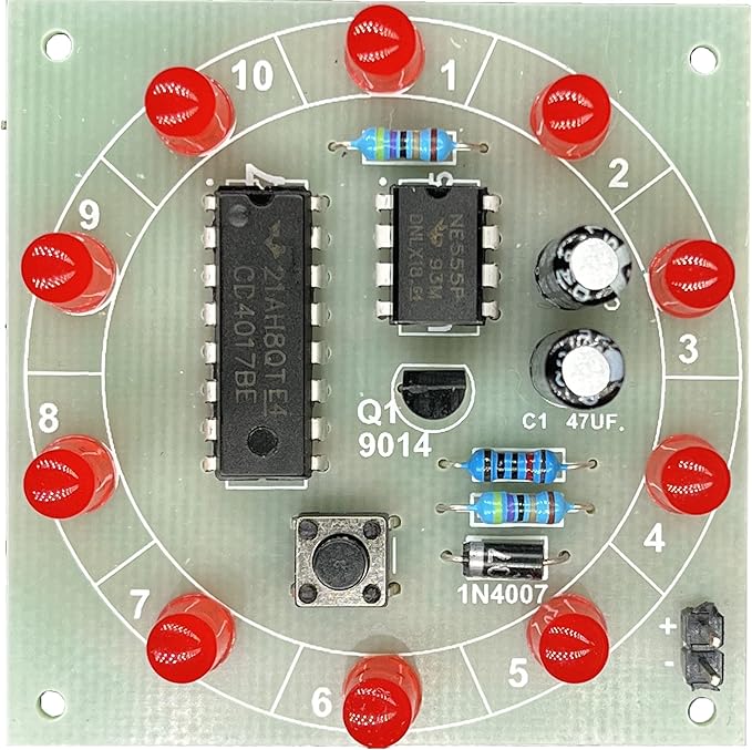 Learn to Solder Lucky Turntable Soldering Practice Kit Learning Electronics Training Board