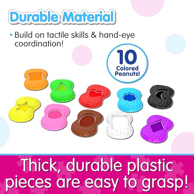 The Learning Journey Learn with Me - Shapes Elephant - Color & Shapes Teaching Toddler Toys & Gifts for Boys & Girls Ages 2 Years and Up - Preschool Learning Toy, Multi