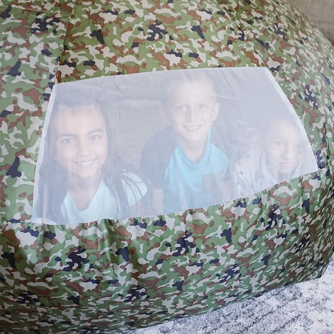 The Original Patented AirFort - Build A Fort in 30 Seconds, Inflatable Fort for Kids, Play Tent for 3-14 Years, A Playhouse Where Imagination Runs Wild, Fan not Included (Jungle Camo)