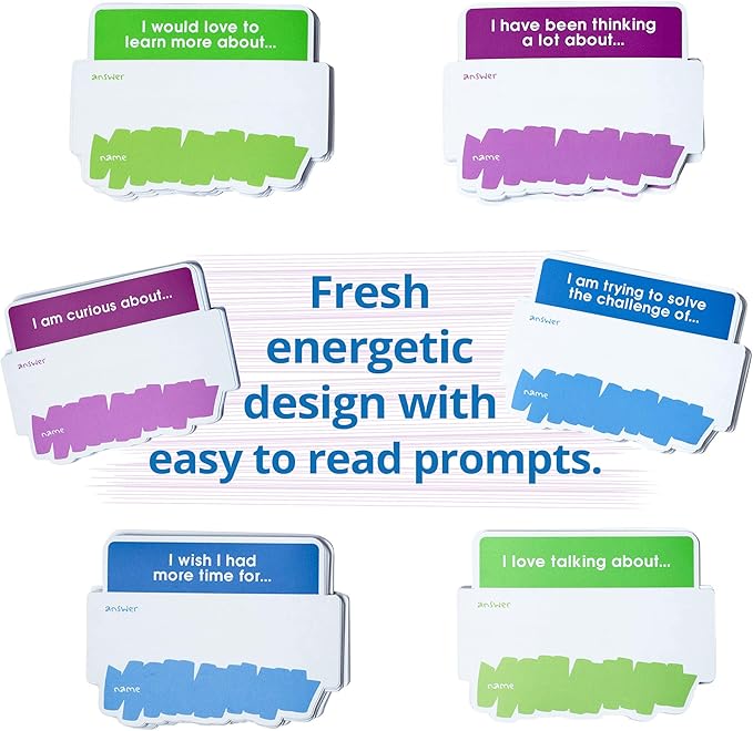 We! Name Tag Stickers – Ideal for Office Icebreakers, Party Fun, Educational Card Games, and Team Building – Easy-to-Write Labels for Group Conversations – Designed for Adults – 150 PCS
