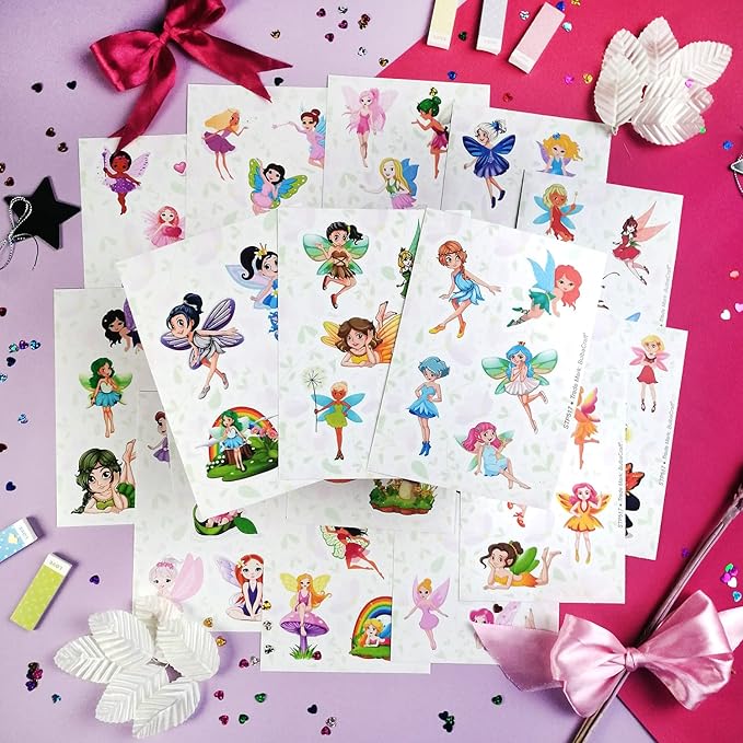BulbaCraft Fairy Stickers and Decals for Laptop, Fairy Decorations for Birthday Party, Gifts for Women & Men