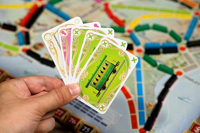 Asmodee Ticket to Ride Board Game (2025 Refresh) - A Cross-Country Train Adventure for Friends and Family, Strategy Game for Kids & Adults, Ages 8+, 2-5 Players, 30-60 Minute Playtime