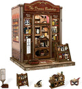 CUTEBEE Book Nook Kit - DIY Miniature House Dollhouse Kit for Adults and Teens, Booknook Tiny House Bookshelf 3D Wooden Puzzle, Gifts for Family (Drama Bookshop)