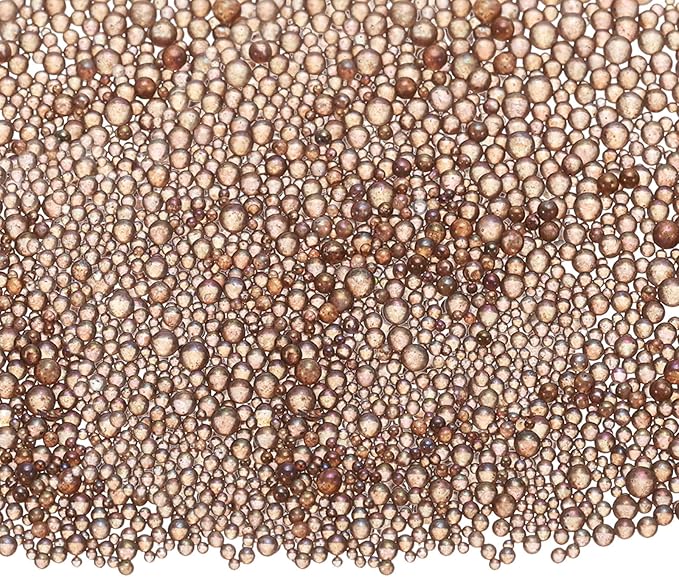 Iridescent Glass Tiny Bubble Beads, 0.4-3mm 10g No Hole Micro Mini Round Mauve Water Droplets Beads - Applications: for Resin Filler, Nail Art, Dollhouse Bath Tub