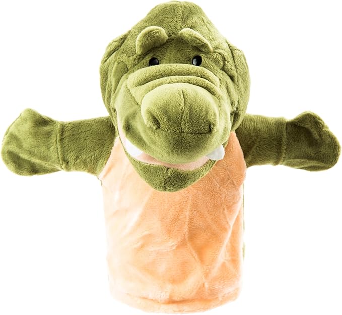 Animal Hand Puppets Set for Kids & Adults - 12.5" Premium Quality Soft Plush Toys with Movable Mouths - Perfect for Storytelling, Teaching, Preschool, Role-Play - Durable, Vibrant, Educational Puppets