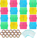 Teling 16 Pack Double Sided Geoboard Math Manipulatives Plastic Geoboards with Rubber Bands Geometry Manipulatives Educational Toy for Geometry, Creativity, Fine Motor Skills (Simple, 6.3 Inch)
