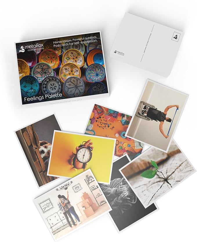 metaFox 'Feelings Palette' - 52 Cards for Self-expression, Coaching, and Therapy l Express and work with your emotions