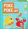jackinthebox Poke Poke Art – Ocean Theme, Mess-Free Fabric Art and Craft, Flower Pressing Kits, Gift for Kids, Toys for Girls and Boys Ages 4 5 6 7 8
