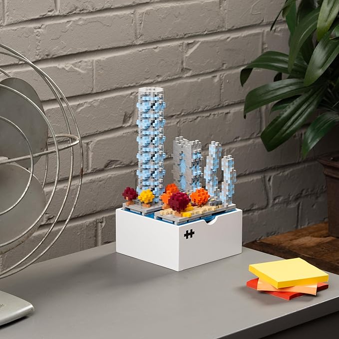 PLUS PLUS Isoscapes, Interlocking Mini Building Blocks, 3D Puzzle Stem Toy for Kids, Office and Home Decor - Metropolis