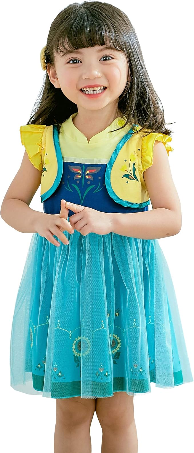 Dressy Daisy Princess Dress Up Clothes Halloween Fancy Party Tulle Skirt Summer Outfit for Baby & Toddler Girls