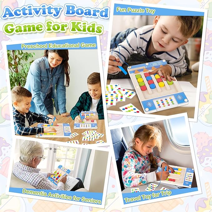 Montessori Wooden Sensory Autism Toys: 4 5 6 Year Old Girl Boy Birthday Gifts | Toys for 4-5-6-7 Year Old Boys Girls, Magnetic Puzzles for Kids Ages 4-7, Preschool Educational Learning Autistic Toy