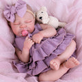 Aori Lifelike Reborn Baby Girl Dolls - Realistic 20-Inch Newborn Doll with Poseable Limbs and Feeding Kit, Weighted Real Life Reborn Baby Doll Gift Set for Seniors, Collectors and Kids 3+