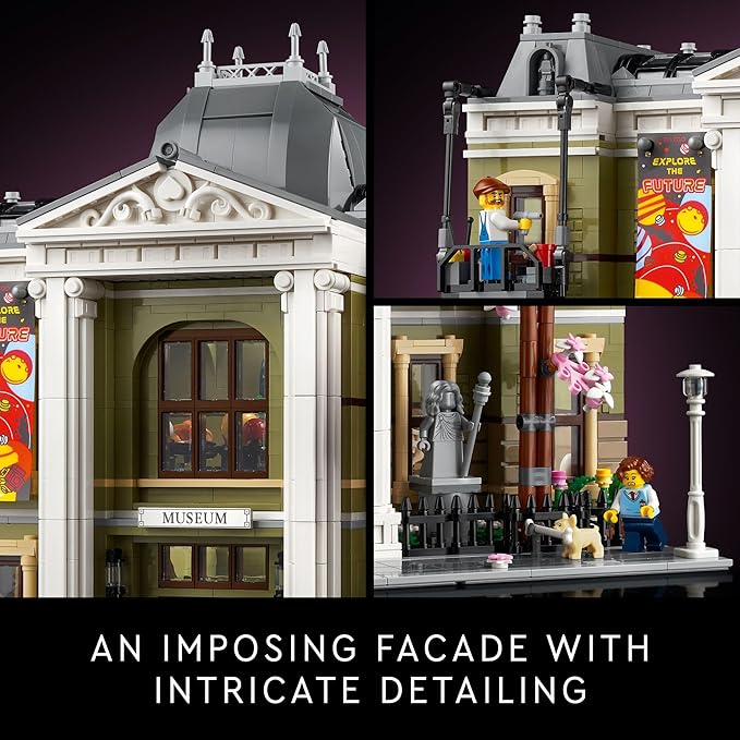 LEGO Icons Natural History Museum Building Kit for Adults, Build and Display Gift Idea for Lovers of Museums, Dinosaurs, Science and Geology, Addition to The Modular Buildings Collection, 10326