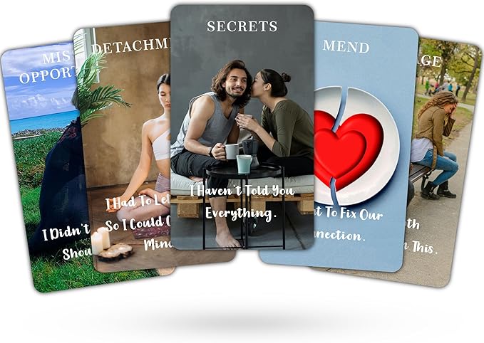 DPEHAKMK Message of Love Oracle Cards, Oracle Cards for Beginners, Including Love, Romance, Twin Flame, Soulmate Messages