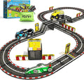 Magnetic Tiles Racing Track & Road Expansion Set with Magnet Car, Magnetic Block Building Toys Games for Toddler Kids, STEM Montessori Toys for 3+ Year Old Boys & Girls, Car Lovers Must Haves