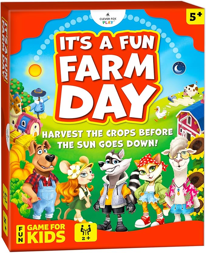 It’s a Fun Farm Day – Cooperative Board Game for Kids Ages 5–10 | Teamwork, Strategy & Memory Game for Elementary Kids, Classrooms & Family Night